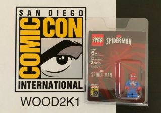 2019 Sdcc50 Exclusive Lego Spider - Man Mini Figure Ultra Rare In Hand Comic Con