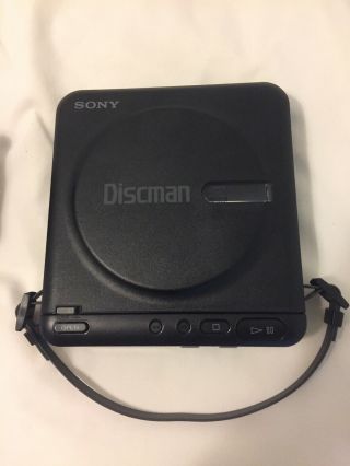 Vintage Sony Discman D - 2 Dec 1989 With AC Adapter And Handle Fully 2
