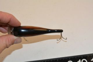 old early wooden shakespeare fisher minnow lure great color 2 photo finish 3