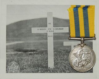 Canadian Casualty Korea Medal War Silver R22r Royal 22nd Regiment Van Doos Rare