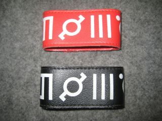 30 Seconds To Mars Vintage 2005 Red Echelon & Black Wristband Bracelet Rare Stm