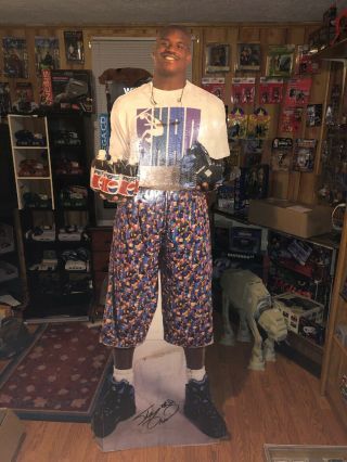 Vintage Shaquille O Neal Cardboard Cut Out Life Size,  Reebok And Pepsi Ad,  Auto