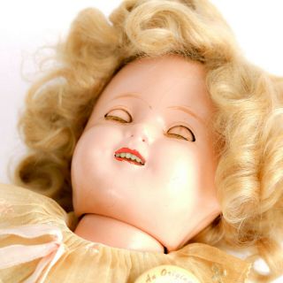 Vintage 1930 ' s Ideal Shirley Temple Doll 13 