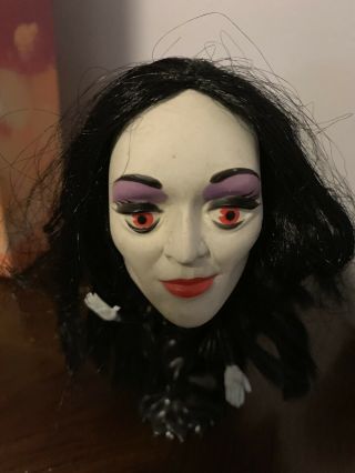 Vintage Remco Filmways The Addams Family Morticia Addams Doll Big Head 2