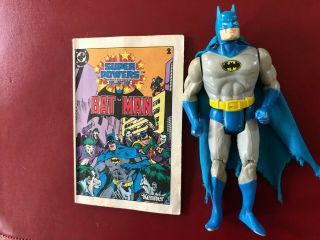 Vintage Dc Powers Batman Action Figure 1984 Kenner W/ Cape
