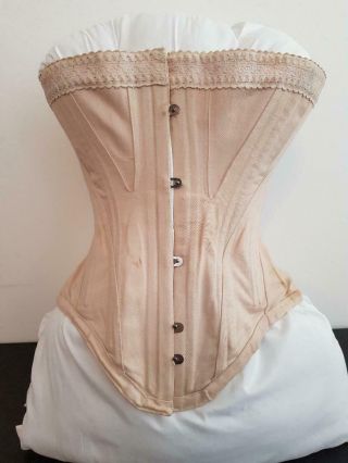 Antique Victorian Beige Corset