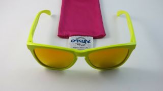 Oakley Frogskins Neon Yellow Fire Iridium 03 - 200 Rare