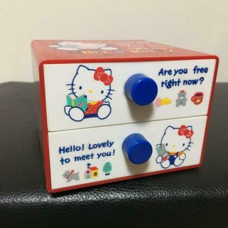 Hello Kitty Sanrio Box Case Chest Vintage 1987 Retro Made In Japan
