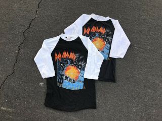 Def Leppard Pyromania Tour Vintage 1983 T Shirts Rare