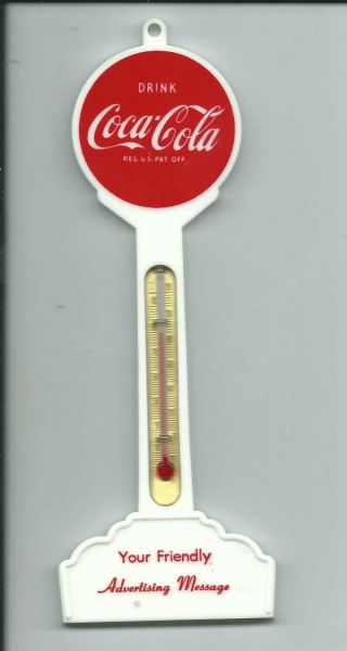 Vintage Coca - Cola Pole Sign Thermometer