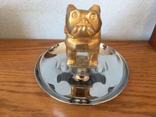 Vintage Mack Truck Bulldog Ashtray 6.  5 " High.