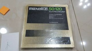Vintage Maxell Xli 50 - 120b 10.  5 " 1/4 Inch Tape Reel (00177)