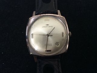 Vintage Jaquet Droz 25 Jewel Automatic Watch Offset Date,  Minimalist Looks.