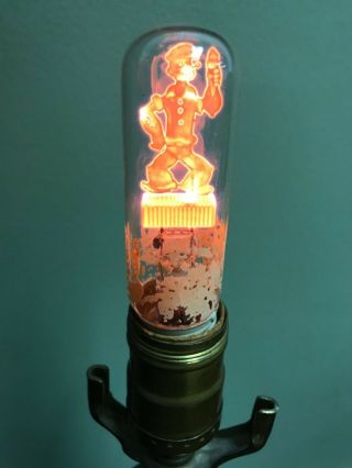 Vintage Aerolux York Popeye Glass Figural Light Bulb
