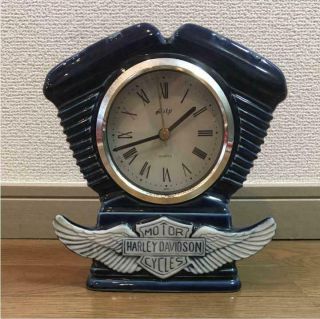 Harley Davidson Clock Motorcycle Brand Vintage Rare Decor Collectible F/s