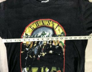 VINTAGE 1988 GUNS N ROSES WELCOME TO THE JUNGLE SHIRT M METAL SINGLE STITCH 4