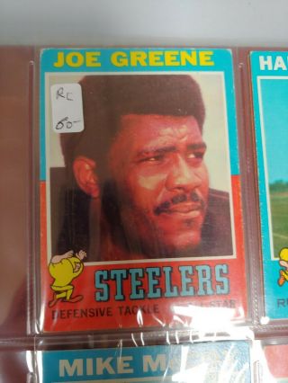 Old Vintage Football Cards Partially Complete Set 1971 Topps Incl Bradshaw RC 5