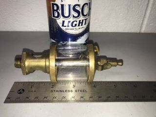 GB Essex Brass Co.  Oiler 1 1/2 Hit Miss Gas Engine Steampunk Vintage Antique 6