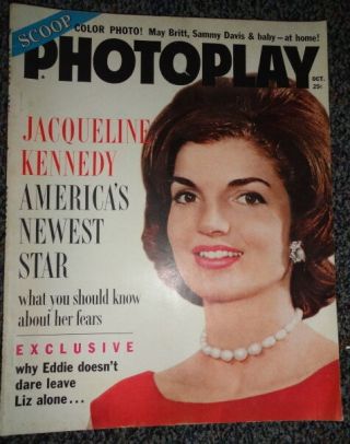 Vintage Photoplay 10/1961 Jackie Kennedy Sandra Dee Gary Cooper Elvis Presley
