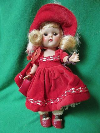 Vintage Vogue Strung Ginny Doll 1953 Ginger 64 All W Tag