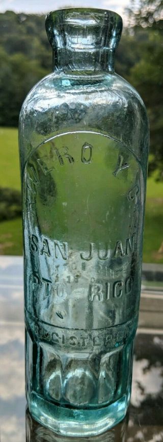 Rare Rivero Y Cä San Juan Pto - Rico Puerto Rico Hutchinson Hutch Mug Soda Bottle