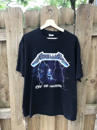 Rare Vintage 1994 Metallica Ride The Lightning Shirt Size L - Xl