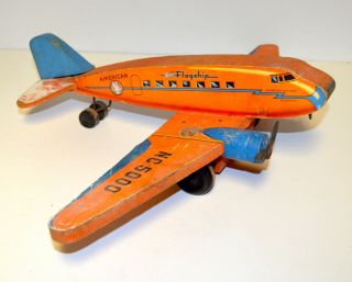 Rare Vintage 1940s Fisher - Price American Airlines Flagship Airplane