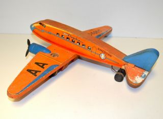 Rare Vintage 1940s Fisher - Price American Airlines Flagship Airplane 2