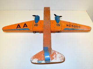 Rare Vintage 1940s Fisher - Price American Airlines Flagship Airplane 3