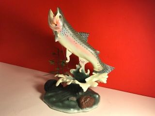 Danbury Trout Treasure Fish Statue Sculpture Figurine Steelhead Prize Hook