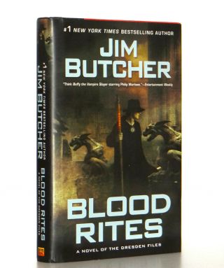 Jim Butcher Blood Rites The Dresden Files 6 Hardcover 1st Edition 1st Print Rare