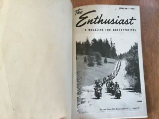 1950 Harley Davidson Motorcycle Enthusiast 12 issues book,  hard to find 3