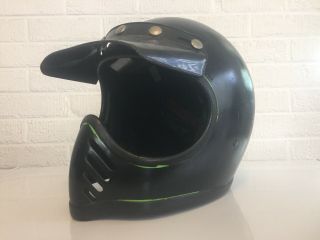Vintage Bell Moto Star 3 Helmet Size 7 1/4