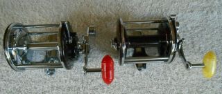 2 Vintage Penn Monofil No.  25 Fishing Reels Made In U.  S.  A.  " Extra "