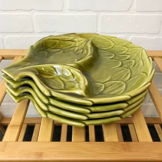 Vtg Belmar Of California Artichoke Plates Set Of 4 556 Rare Mid Century Mcm