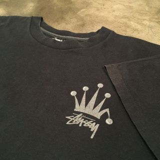 Vintage 90s Stussy Broken Crown Tee 2