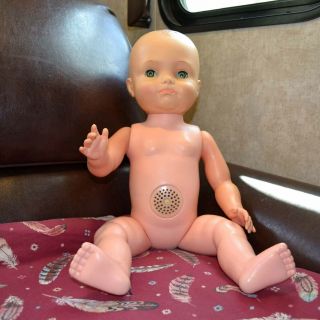 Adopt A Vintage Baby Boy Doll 20 " Sayco Pouty Paul Doll 1960 
