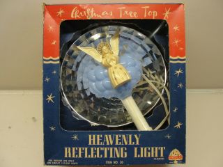 Vintage Bradford Heavenly Reflecting Light Christmas Tree Top