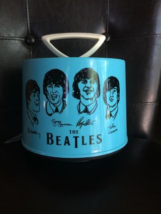 Vintage Disk Go Case With Beatles Image