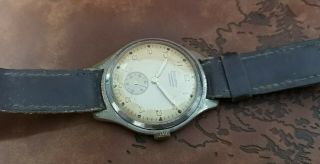 HELVETIA WWII40 ' s MILITARY cal.  82C VINTAGE RARE 15J SWISS WATCH. 4