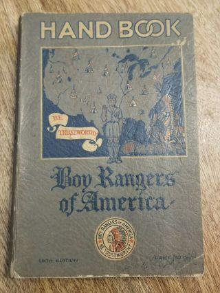 Vintage Boy Rangers Of America Handbook 1928 Sixth Edition & Membership Card