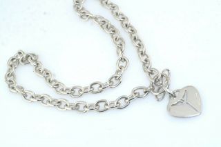 Steven Lavaggi Artist Of Hope Sterling Silver Angel Heart Tag 18 " Necklace
