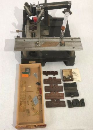 Vintage Hermes Engravograph Engraving Machine Model Gm No Motor