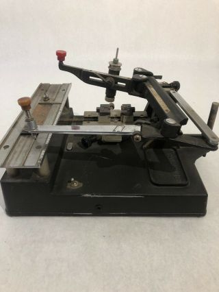 Vintage Hermes Engravograph Engraving Machine Model GM No Motor 5