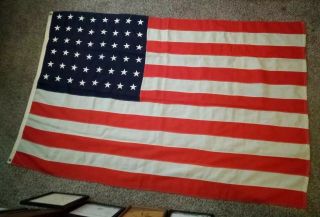 Vintage Wwii 48 Star American Flag 4 