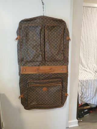 Louis Vuitton Luggage Vintage Monogram Lv Suitcase Garment Bag