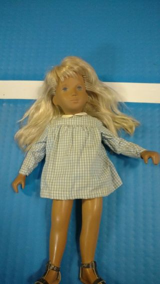 Vintage Sasha Doll With Blue Dress And Baby Sasha Doll