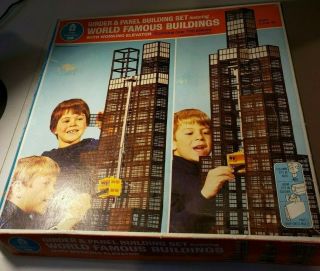 Vintage Sears Little Learners Girder & Panel Building Set 1975 World Famous