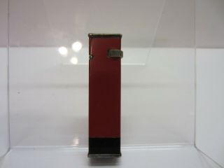 Vtg Old Red Dunhill England Cartier License Lighter