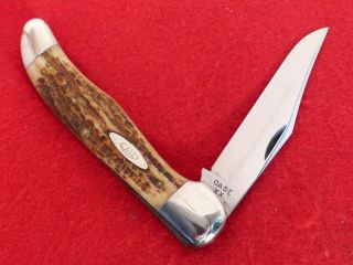 Case Xx 5 - 3/8 " 6165 1940 - 64 Era Folding Hunter Rare Second Cut Green Bone Knife